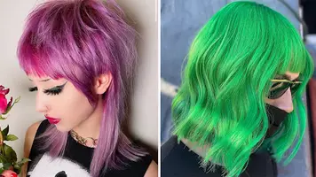 photo of women with bold hair colors