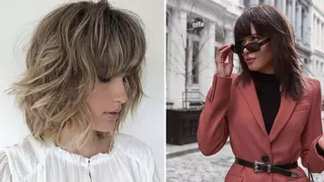 photo of women with on-trend shag haircuts