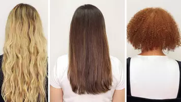 three women using l'oreal professionnel absolut repair masque