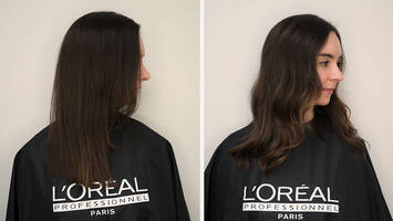 before and after virgin hair transformation
