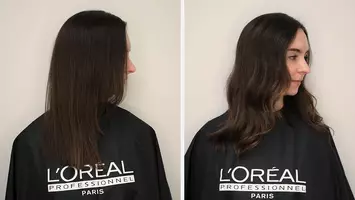 before and after virgin hair transformation