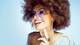 photo of woman with 1970s afro hairstyle