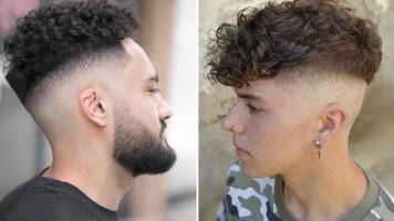 photo of men with curly hair