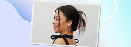 The classic ‘90s claw clip can create endless options for styling different hair types, textures, and lengths. See tutorials on our favorite hacks.
