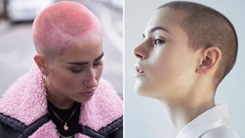 photo of women with buzzcut