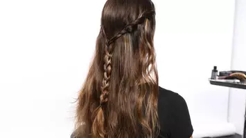 how to style a waterfall braid