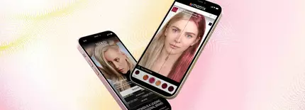 change hair color app with AI