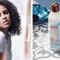 shampoo and woman with curly hair