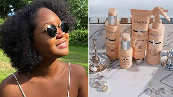 an image of products helpful for women with curly hair