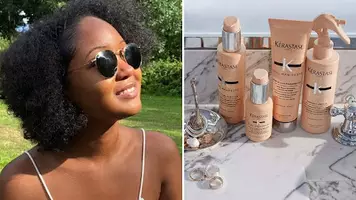 an image of products helpful for women with curly hair
