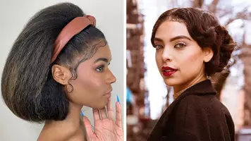 photo of women with edges baby hair