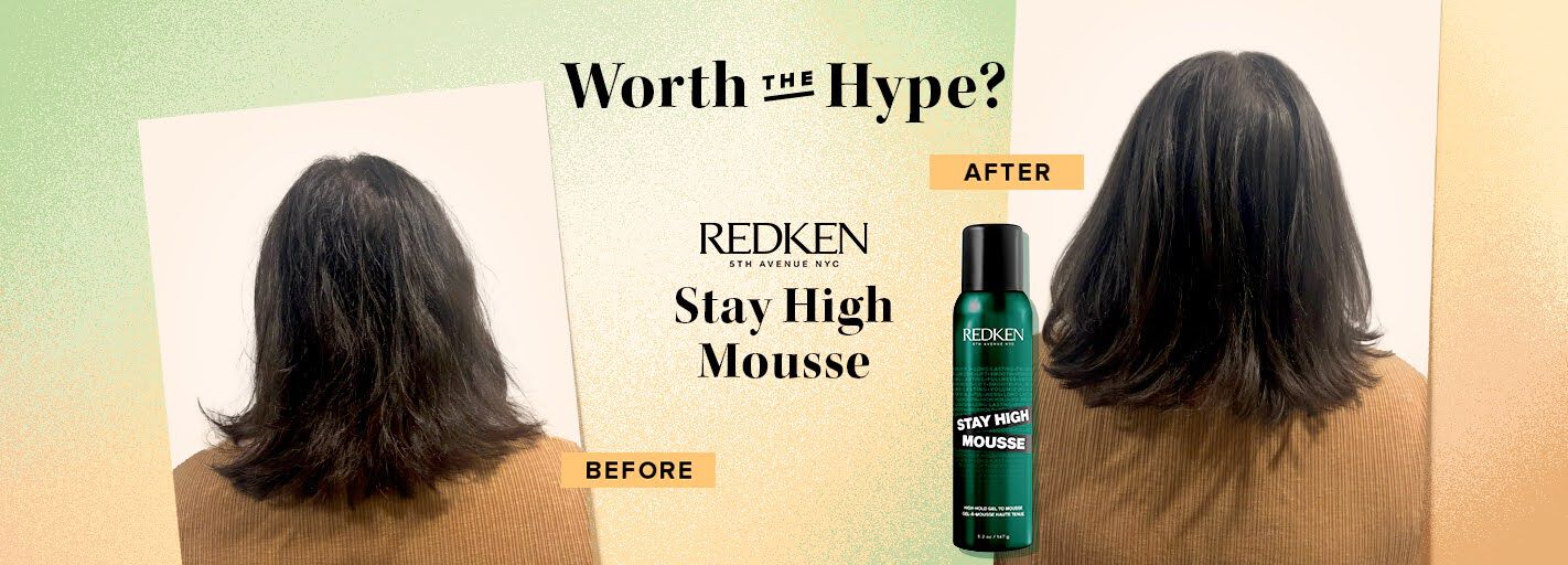 Bring flat strands back to life with Redken’s Stay High Mousse. Ahead, one editor shares how the volumizing formula pumped up her mane.