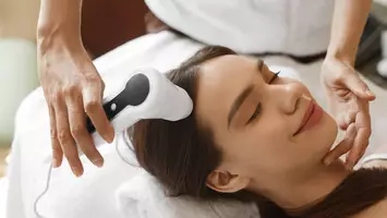 photo of woman at trichology office