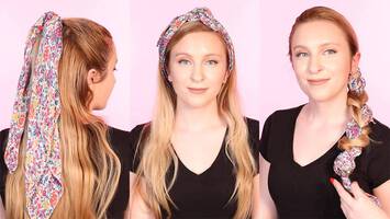 ways to wear hair scarf