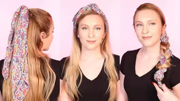 ways to wear hair scarf
