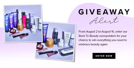 Enter our Back To Beauty sweepstakes