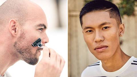 photo of men grooming