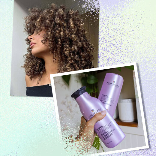 A woman with kinky curly hair