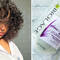 photo of woman with curly brown hair and biolage hydrasource pack