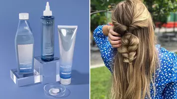 photo of woman with braided blonde hair