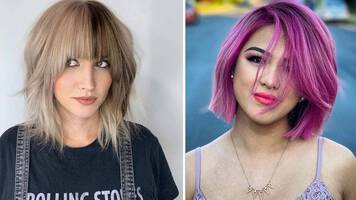 Trendy ways to try a short hair with bangs look