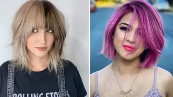 Trendy ways to try a short hair with bangs look