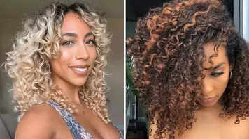photo of women with curly hair