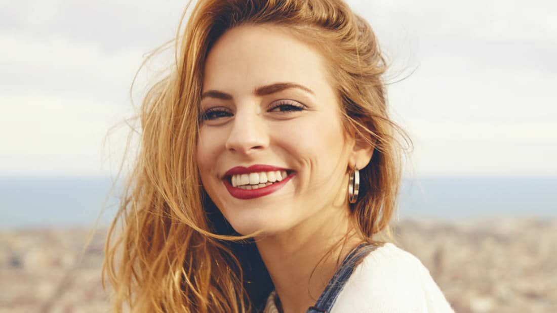 woman with copper hair