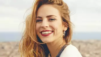 woman with copper hair