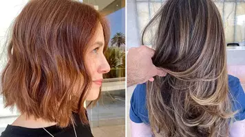 photo of hair colors created using Redken Shades EQ formulas