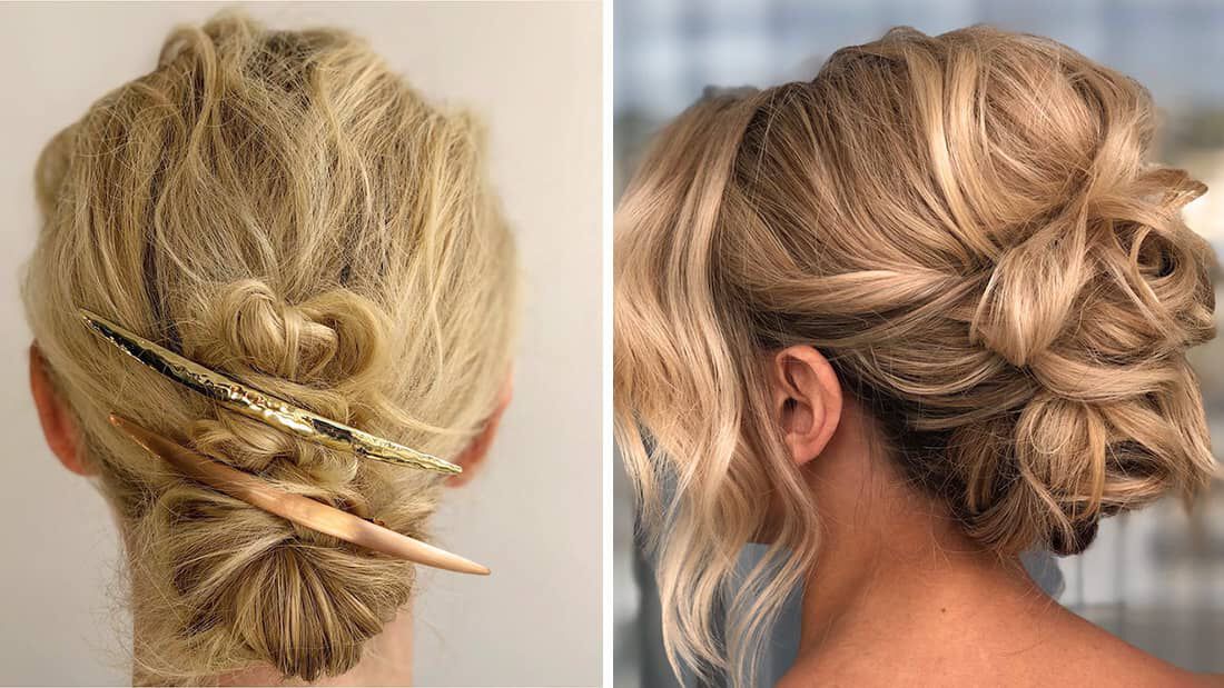 two red carpet updos