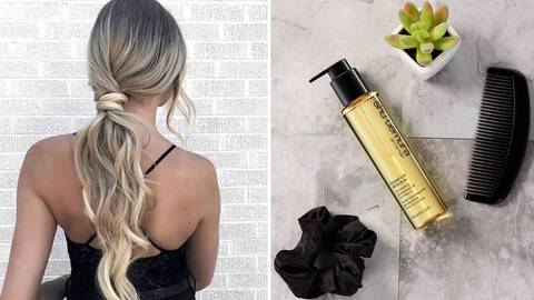 photo of shu uemura art of hair essence absolue nourishing protective hair oil