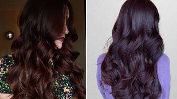 photo of women with mahogany hair color