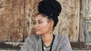 photo of woman with long braids