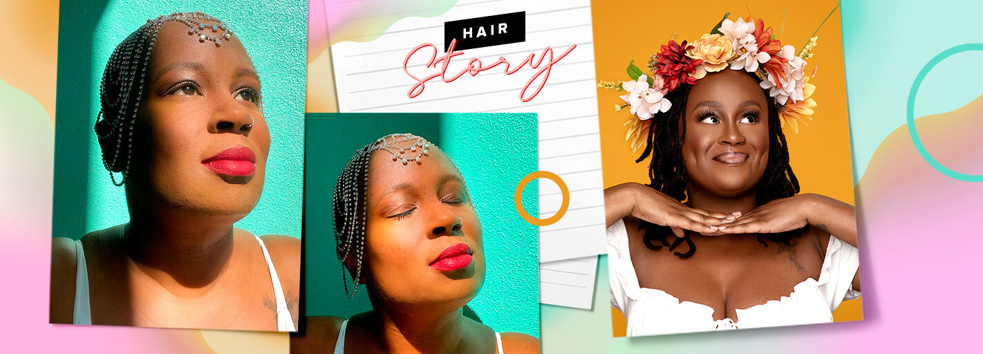 Women with voluminous hair