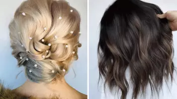 photo of women in winter weather with long hair winter hairstyles