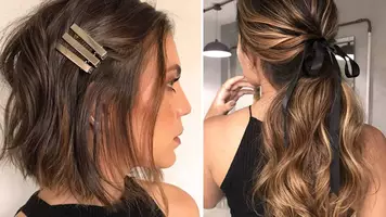 photo of women with five-minute hairstyles
