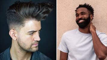 photo of men with a beard