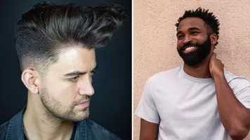 photo of men with a beard