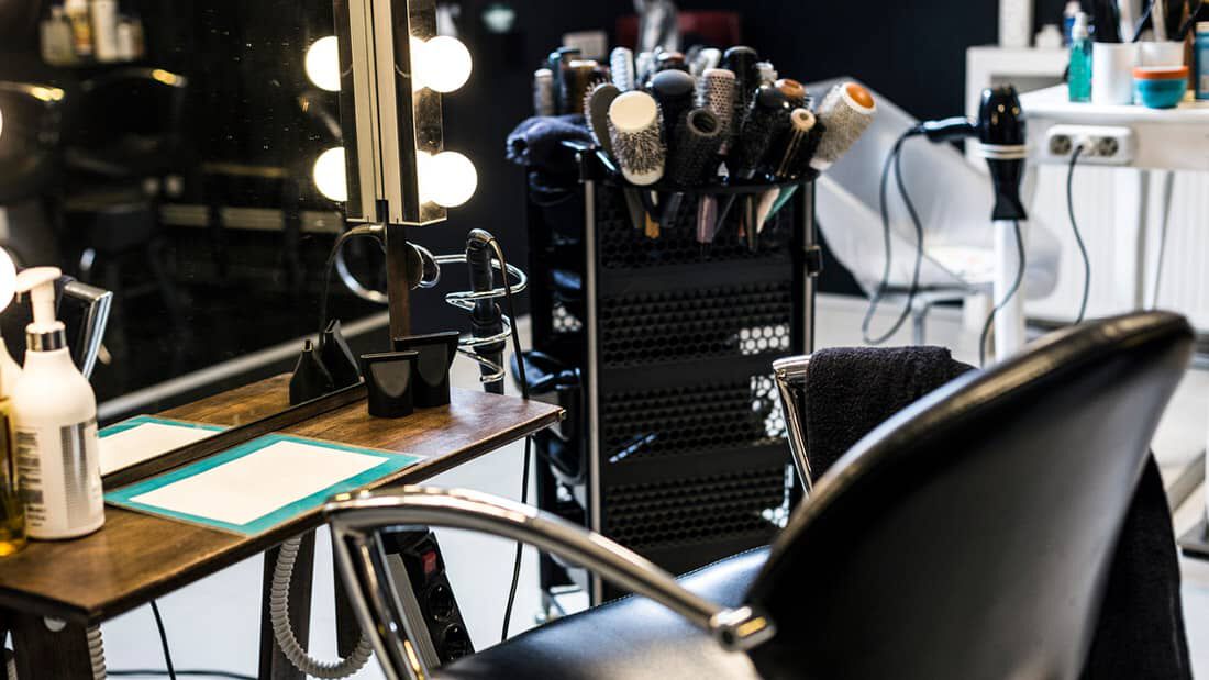 photo of interior of salon for hair fashion week