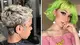Women with choppy hairstyles