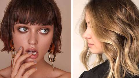 two women with short layered haircuts