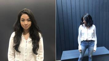 cutting long hair to short