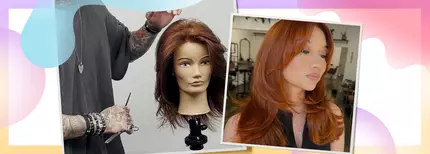 photo of two women with butterfly haircuts