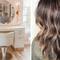 Woman in hair salon
