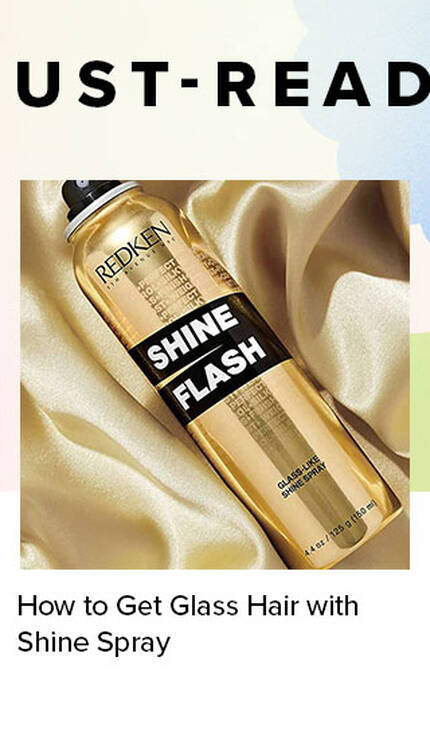 How to Get Glass Hair with Shine Spray