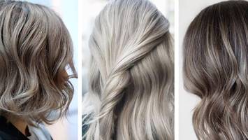Three women with different shades of mushroom blonde hair color