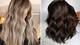 Women with shiny colored hair