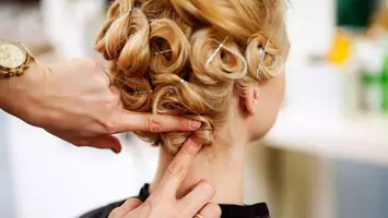 pinned updo