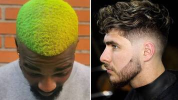 Men with stylish hair colors